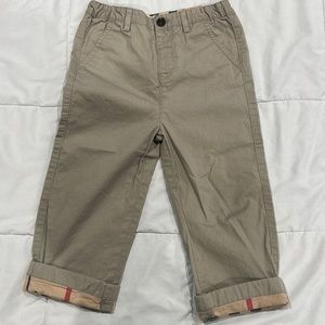 Burberry boys khaki pants size 3